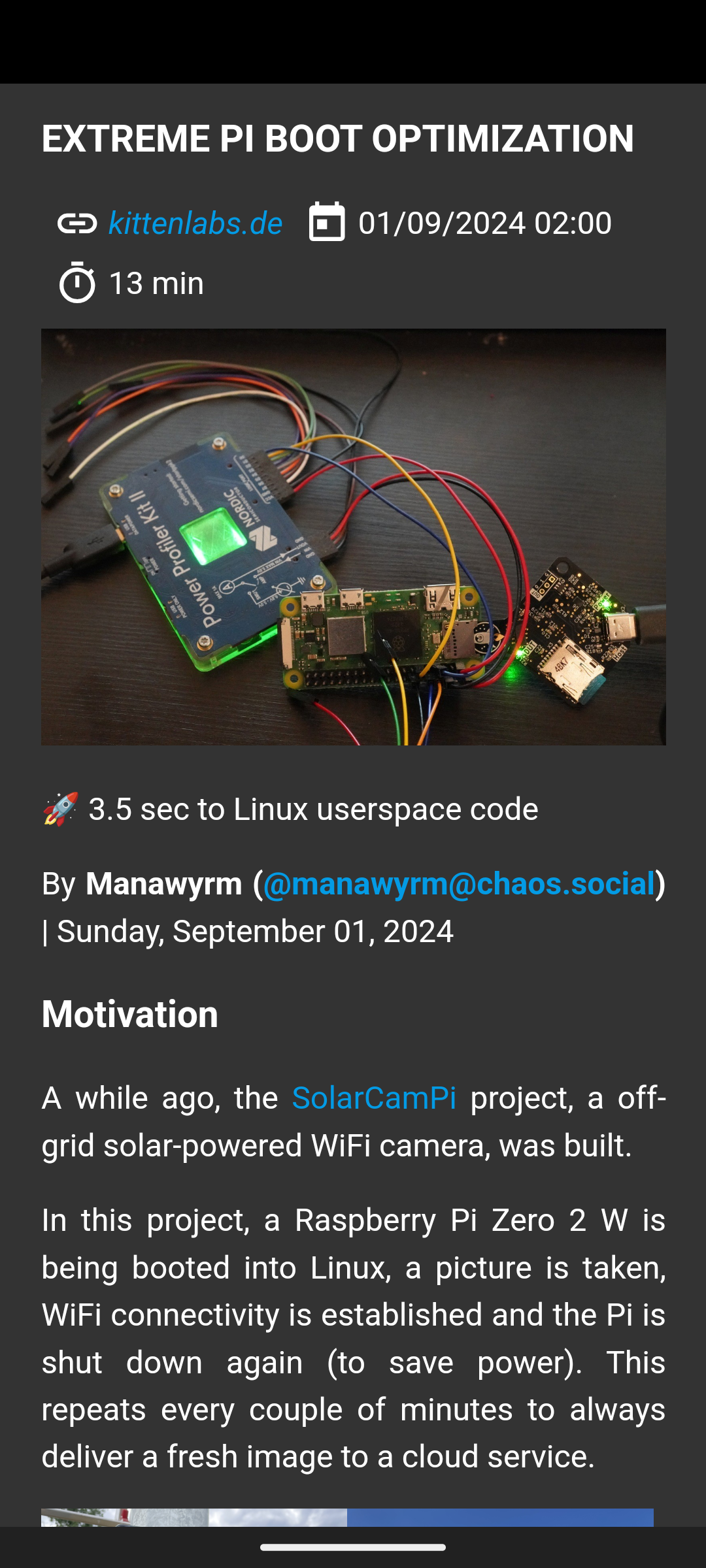 Exemple d’article présenté par l’application wallabag sur android